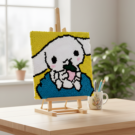 Pompom Ball Mosaic Art